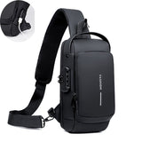Weiyinxing Men Sling Backpack Cross Body Shoulder Chest Bag Anti-theft Travel Motorcycle Rider Waterproof Oxford Male Messenger Men's Bags