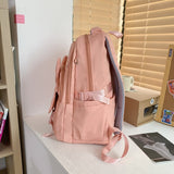 weiyinxing Fashion Nylon Rucksack Waterproof Boy Girl Rabbit Bookbag for Teens Backpack High School Schoolbag Black Mochila Women