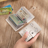 Weiyinxing Cards Holders Anti Thief Cartton Cat Bank Credit Bus Cards Cover Business Shield Card Holder Coin Pouch Wallets Bag Organizer