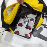 Weiyinxing Crossbody Bag Oxford Cloth Diagonal Shoulder Bags Black Satchels Leisure Trend Square Sling Handbags For Boys And Girls