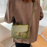 weiyinxing Luxury Women Vintage PU Leather Top-handle Shoulder Bags Ladies Casual Flap Crossbody Bags Female Luxury Messenger Handbags