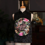 Weiyinxing Ethnic Improved Cheongsam Chinese Style Embroidered Vest 2023 New Spring Summer Women's Coil Top Wear Waistcoat