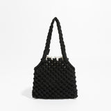 weiyinxing Hollow Rope Woven Women Handbag Casual Finshnet Shoulder Bags Handmade Summer Beach Small Tote Female Bali Shopper Purse