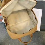 Weiyinxing Female Canvas White Laptop Ladies Vintage College Backpack Male Girl Travel Boy Leisure Retro Book Men Women School Bags