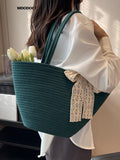 Weiyinxing Large Capacity Luxury Designer Tote Bags For Women Summer Casual Fashion Shoulder 2023 Woven Shopping Handbags High Quality
