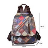 Weiyinxing Leather Backpack Women Fashion Wild Trend Casual Small Ladies Travel Bag Backpack for Teenage Girls