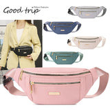 Weiyinxing Women Waist Bag Fanny Pack Zipper Chest Bag Female Banana Bag Money Pouch Travel Shoulder Purse Belly Pocket Hip Bum Bag