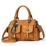 Weiyinxing women 2023 new fashion handbag Korean version soft leather large capacity middle-aged mother shoulder bag