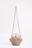 weiyinxing Rattan Shell Women Handbags Designer Wicker Woven Crossbody Bag Handmade Summer Beach Shoulder Bag Small Bali Purse 2023