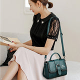 Weiyinxing Women's Bag High Quality PU Leather Shoulder Bags Designer Classic Messenger Pack for Women Vintage Crossbody Bag Flap