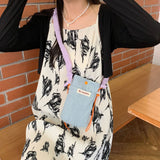 Weiyinxing Color Corduroy Women's Crossbody Bags Girls Small Purse Square Shoulder Bag Female Portable Storage Phone Pouch Handbags