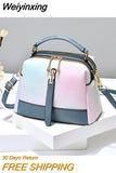 Weiyinxing and summer ins texture multi-color small bag for women 2023 new fashion texture small crowd one shoulder messenger bag