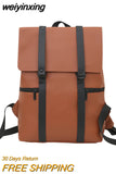 weiyinxing Vintage Women Leather Designer Backpack Large Capacity Travel Backpacks Multifunction Shoulder Bags School Bags for Girls