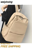 weiyinxing Capacity Leather Women Backpack Men Travel Backpacks High Quality BookBags Mochilas School Backpack for College Students