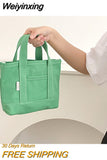 Weiyinxing Women Shoulder Bag Small Cotton Canvas Handbag Casual Tote Female Eco Crossbody Bag Cute Messenger Bags 2023