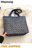 Weiyinxing Women Weave Zipper Shoulder Side Bags 2023 Summer New In Fashion Handbags and Purses Female Beach Bag Casual Big Totes Handbag