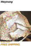 Weiyinxing Flower Women Shoulder Messenger Bags Retro Floral Ladies Daily Shopping Bag Thin Cotton Cloth Female Large Tote Handbags