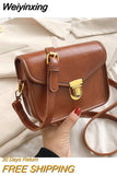 Weiyinxing Small Square Bags Luxury Designer Women Shoulder Bag Trend New High Quality PU Leather Crossbody Bags Fashion Purse Bag