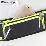 Weiyinxing Sports Waist Bag for Women Men Gym Belt Bag High Elastic Oxford Cloth Waterproof Waist Pack Cycling Phone Earphone Bags