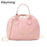 Weiyinxing Women Shoulder Bags Luxury Designer Shell Ladies Hand Bag Large Capacity Crossbody Bags Vintage PU Leather Totes Handbag