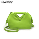 Weiyinxing Super Brand Women Crossbody Bag Designer Inverted Triangle Handle Handbag Purse Luxury Shoulder Bas for Women Clutch Satchel