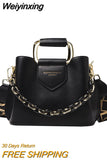 Weiyinxing Women's Handbags High Quality PU Leather Bucket Crossbody Bags Fashion Classic Women's Shoulder Bags Lady Travel Tote Bag