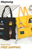 Weiyinxing Women's Tote Bag Large Capacity Simple Cute Student Shopper School Backpacks For Women Crossbody Female Shoulder Bag