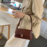 Weiyinxing Bag Women's Bag 2023 French Niche Bag Western Style New Trendy Fashion Portable All-match Ins Shoulder Bag Handbags