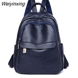 Weiyinxing 2023 Multifunction Vintage Women Backpacks High Quality Female Back Pack Ladies Shoulder Bag Ladies Leather Travel Backpack