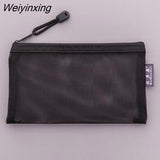 Weiyinxing Pcs Transparent Grid Zipper Pen Bag Pencil Case Storage Package For Girls Korean Stationery School Supplies School Student