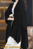 Weiyinxing And Autumn High-Quality Wool Shawl Women's Medium-Length Korean Version Of Sleeveless Casual Cashmere Cape Jacket