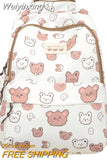 Weiyinxing Kawaii Waterproof Lady Cartoon Printing Women Cute School Bag Female Travel College Backpack Girl Laptop Book Bags Nylon