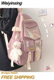 Weiyinxing Female Student Korean Version Junior High School Ins Sen Department Versatile High-value Large Capacity Backpack