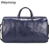 Weiyinxing Travel Bag Waterproof Wear Resistant Travel Bags Unisex Handbag PU Sturdy Hand Larger Capacity Bags Sports Big Bag Bolsos