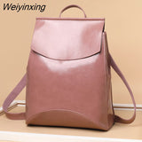 Weiyinxing New Fashion Women Backpack High Quality Youth Leather Backpacks for Teenage Girls Female School Shoulder Bag Bagpack mochila