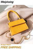 Weiyinxing Pattern Pink Crossbody Bag for Women Fashion All-match Female Chain Shoulder Bags Mini Purses Handbags Designer Bags