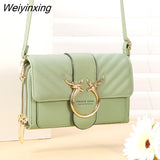 Weiyinxing Shoulder Bags Fashion Women`s Handbag PU Leather Female Casual Crossbody Bag Coin Clutch Design Lady Cosmetic Handbag