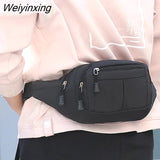 Weiyinxing Men Women Waist Bag Casual Fanny Pack Purse Large Phone Belt Bag Pouch Canvas Outdoor Travel Phone Bag Banana Hip Bags