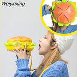 Weiyinxing Japanese Cartoon Cheeseburger Large Capacity Fashion Shoulder Bag Women's Bag Pu Leather Waterproof Messenger Bag Purse