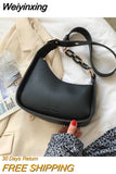 Weiyinxing New Simple PU Leather Crossbody Bags For Women Luxury Brand Handbags Lady Fashion Shoulder Messenger Bag Travel Armpit Bags 911