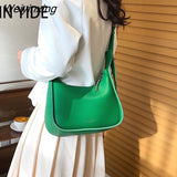 Weiyinxing Spring Solid Color PU Leather Shoulder Crossbody Sling Bags for Women Fashion Bag Luxury Brand Female Handbags and Purses