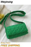 Weiyinxing Fashion Space Pad Cotton Women Shoulder Bags Winter Nylon Padded Quilted Shopper Bags Female Casual Crossbody Bags Handbags