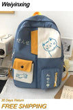 Weiyinxing Schoolbag Female Junior High School Student Korean Version Harajuku Ulzzang College Backpack Versatile Japanese Backpack