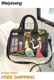 Weiyinxing Women Bag New Trend Alligator Bag for Women Fashion Large Capacity Messenger PU Leather Crossbody Female Luxury Brand Handbag