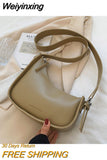Weiyinxing New Simple PU Leather Crossbody Bags For Women Luxury Brand Handbags Lady Fashion Shoulder Messenger Bag Travel Armpit Bags 911