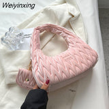 Weiyinxing in luxury designer handbag with mini purse corduroy handbags for women tote bag lady simple women's bag 2023 trend hand bags