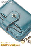 Weiyinxing Women Wallets and Purses PU Leather Money Bag Female Short Hasp Purse Small Coin Card Holders Blue Red Clutch New Women Wallet