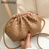 Weiyinxing PU Leather Crossbody Bags For Women 2023 Solid Color Shoulder Bag Branded Female Handbags And Purses Lady Totes Bag Clutch