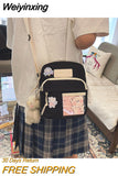 Weiyinxing 2023 New Small Bag Japanese S Cute Student Messenger Bag Shoulder Bag to Send Bear Pendant Pure Soft Girl