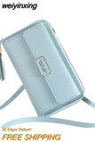 weiyinxing Women Shoulder Strap Bag Multifunction Long Wallet Fashion Tassel HandBag Hasp Card Holder Ladies Small Crossbody Cell Phone Bag